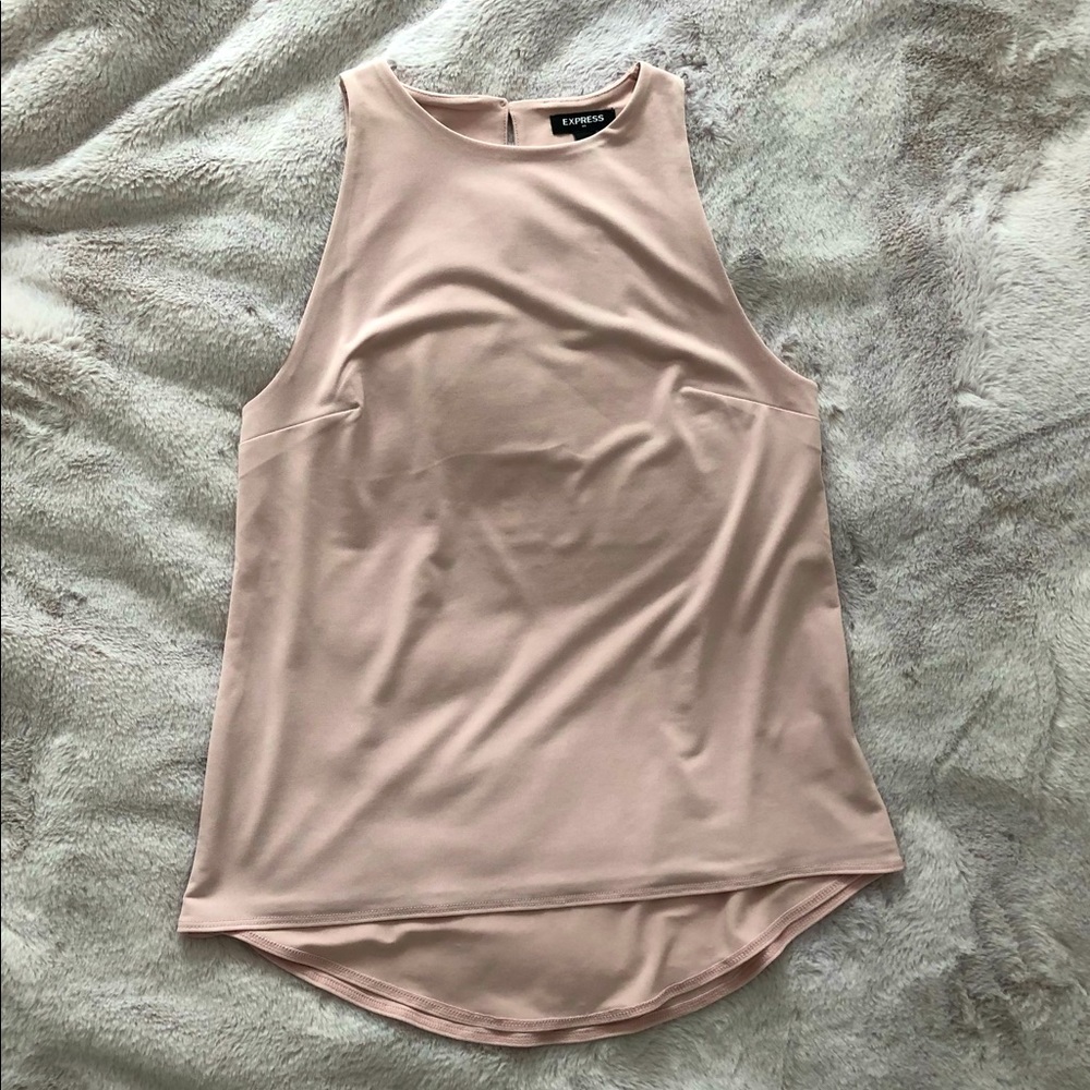 Express Solid High Neck Top